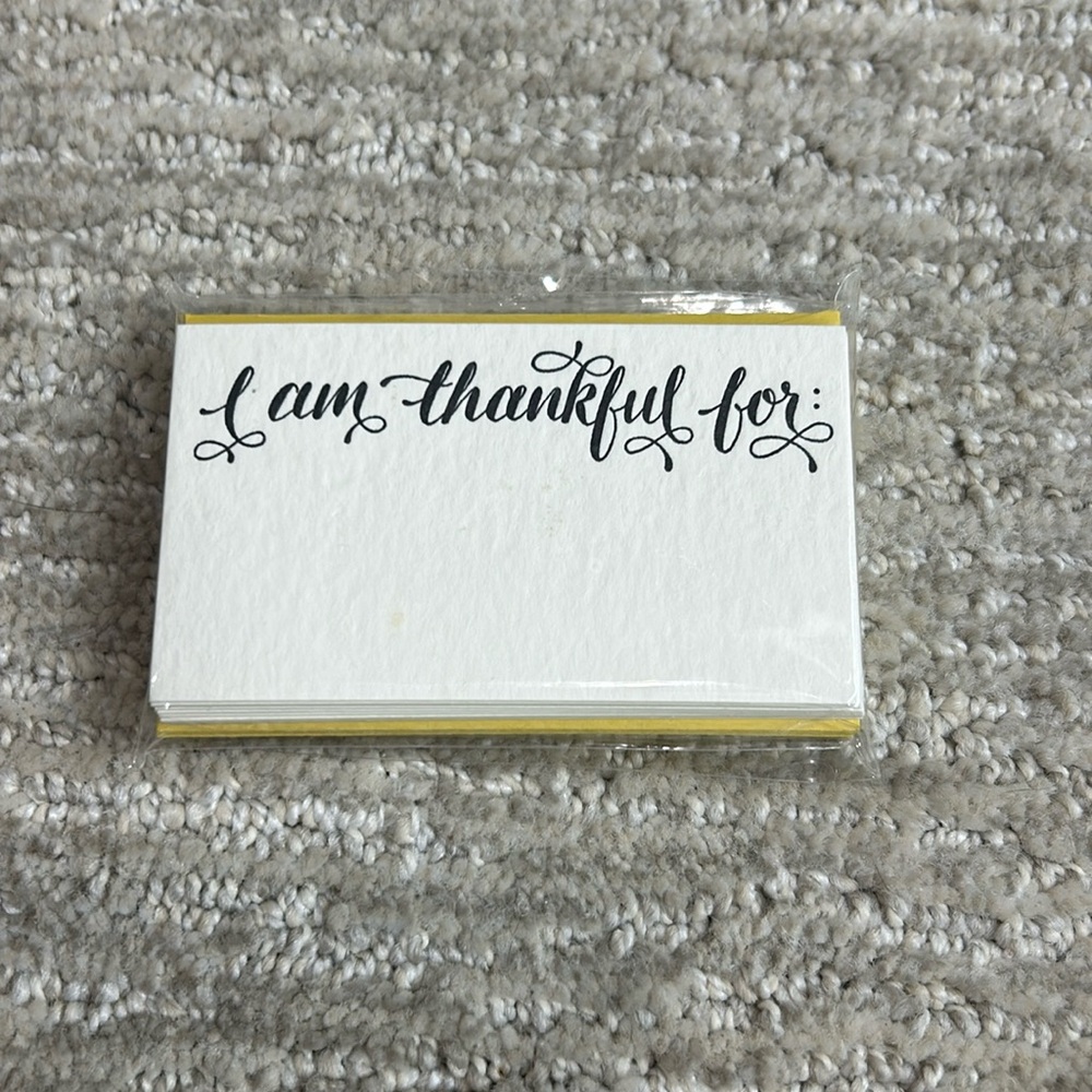 10 - I am thankful for: cards & envelopes Thanksgiving